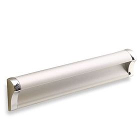 Badem10 Plus Dolap Kapak Çekmece 192 mm Mat Krom Metal Kulp
