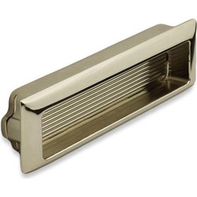 Badem10 Positano 128 mm İnox Metal Gömme Çekmece Dolap Kapak Kulbu