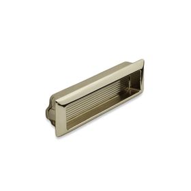Badem10 Positano 128 mm İnox Metal Gömme Çekmece Dolap Kapak Kulbu
