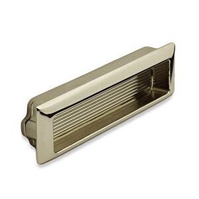 Badem10 Positano 128 mm İnox Metal Gömme Çekmece Dolap Kapak Kulbu