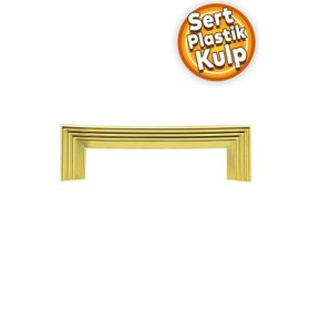 Badem10 Prenses Çekmece Mutfak Dolap Kapak Gold Sert Plastik Kulp