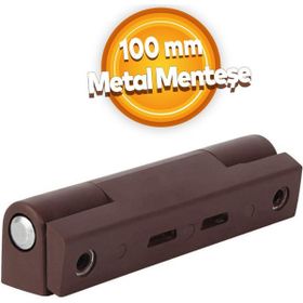 Badem10 Pvc 100 mm Koyu Kahverengi Pimapen Kapı Pencere Menteşesi