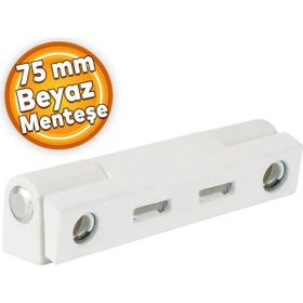 Badem10 Pvc 75 mm Beyaz Pimapen Pencere Menteşesi
