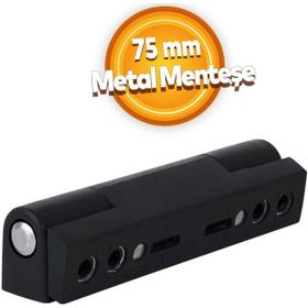 Badem10 Pvc 75 mm Siyah Metal Pimapen Pencere Menteşesi