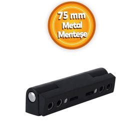 Badem10 Pvc 75 mm Siyah Metal Pimapen Pencere Menteşesi