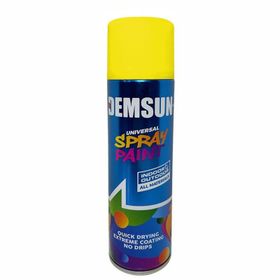 Badem10 RAL1003 Taksi Sarısı 200 ml Demsun Akrilik Efektli Sprey Boya
