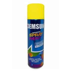 Badem10 RAL1003 Taksi Sarısı 200 ml Demsun Akrilik Efektli Sprey Boya