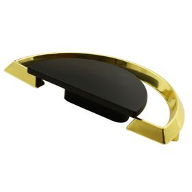 Badem10 Regnum Çekmece Dolap Kapak Plastik Mat Siyah Gold Kulp