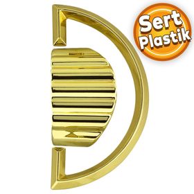 Badem10 Regnum Desenli Çekmece Dolap Kapak Plastik Gold Kulp