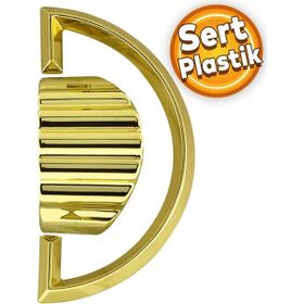 Badem10 Regnum Desenli Çekmece Dolap Kapak Plastik Gold Kulp