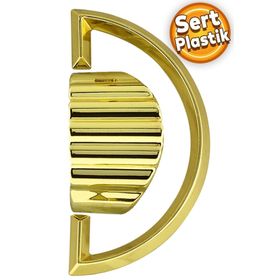 Badem10 Regnum Desenli Çekmece Dolap Kapak Plastik Gold Kulp