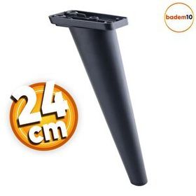 Badem10 Regnum Lüks 24 cm Siyah Baza Mobilya Kanepe Sehpa Tv Ünitesi Koltuk Ayağı