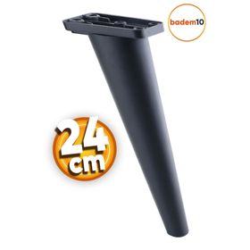 Badem10 Regnum Lüks 24 cm Siyah Baza Mobilya Kanepe Sehpa Tv Ünitesi Koltuk Ayağı