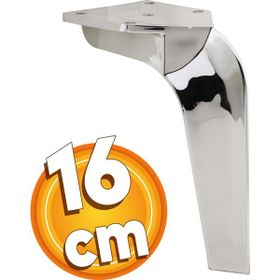 Badem10 Repla Lüks 16 cm Parlak Krom Baza Mobilya Kanepe Sehpa TV Ünitesi Koltuk Ayağı