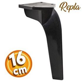 Badem10 Repla Lüks 16 cm Siyah Baza Mobilya Kanepe Sehpa TV Ünitesi Koltuk Ayağı