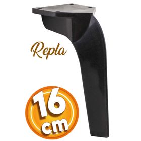 Badem10 Repla Lüks 16 cm Siyah Baza Mobilya Kanepe Sehpa TV Ünitesi Koltuk Ayağı