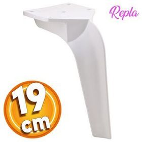 Badem10 Repla Lüks 19 cm Beyaz Baza Mobilya Kanepe Sehpa TV Ünitesi Koltuk Ayağı