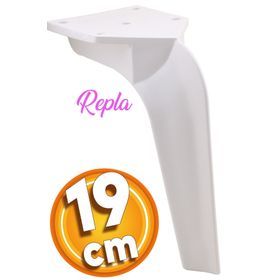 Badem10 Repla Lüks 19 cm Beyaz Baza Mobilya Kanepe Sehpa TV Ünitesi Koltuk Ayağı