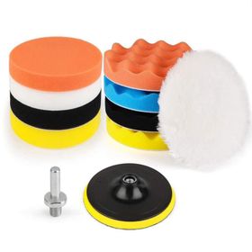 Badem10 Rodex 115 mm 11 Parça Pasta Cila Polisaj Süngeri Pedi Seti