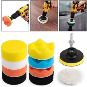 Badem10 Rodex 115 mm 11 Parça Pasta Cila Polisaj Süngeri Pedi Seti