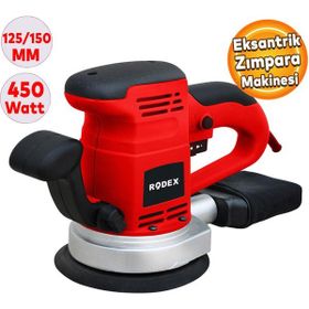 Badem10 Rodex RDX377 Elektrikli Eksantrik 450W 125 mm Zımpara Makinesi