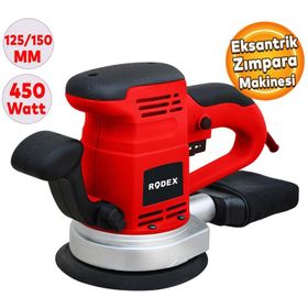 Badem10 Rodex RDX377 Elektrikli Eksantrik 450W 125 mm Zımpara Makinesi