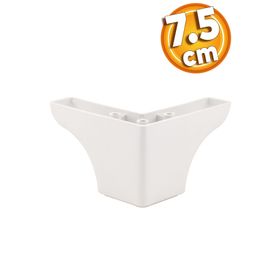 Badem10 Rose Lüks 7.5 cm Beyaz Baza Mobilya Kanepe Sehpa TV Ünitesi Koltuk Ayağı