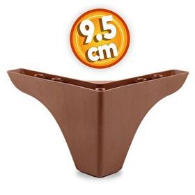 Badem10 Rose Lüks 9.5 cm Kahverengi Ahşap Desenli Baza Mobilya Kanepe Sehpa TV Ünitesi Koltuk Ayağı