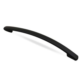 Badem10 Samuray Çekmece Dolap 128 mm Mat Siyah Metal Kapak Kulbu