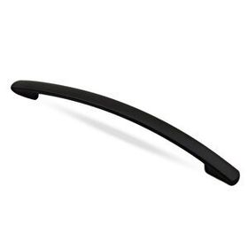 Badem10 Samuray Çekmece Dolap 128 mm Mat Siyah Metal Kapak Kulbu