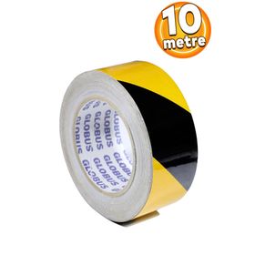Badem10 Sarı 10 m Reflektörlü Reflektif Fosforlu Şerit Bant