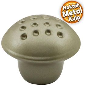 Badem10 Saten Metal Mantar Düğme Çekmece Dolap Kapak Kulbu