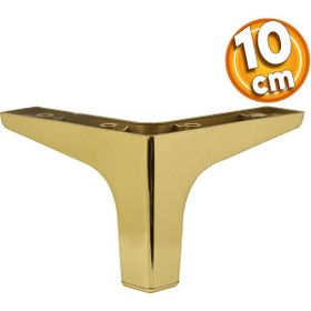 Badem10 Sedef Lüks 10 cm Altın Gold Baza Mobilya Kanepe Sehpa TV Ünitesi Koltuk Ayağı