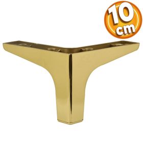 Badem10 Sedef Lüks 10 cm Altın Gold Baza Mobilya Kanepe Sehpa TV Ünitesi Koltuk Ayağı