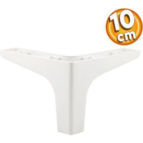 Badem10 Sedef Lüks 10 cm Beyaz Baza Mobilya Kanepe Sehpa TV Ünitesi Koltuk Ayağı