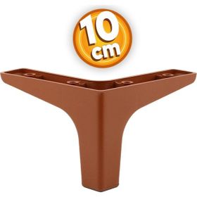 Badem10 Sedef Lüks 10 cm Kahverengi Baza Mobilya Kanepe Sehpa TV Ünitesi Koltuk Ayağı