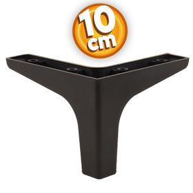 Badem10 Sedef Lüks 10 cm Siyah Baza Mobilya Kanepe Sehpa TV Ünitesi Koltuk Ayağı