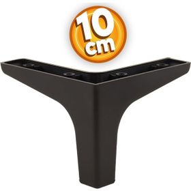 Badem10 Sedef Lüks 10 cm Siyah Baza Mobilya Kanepe Sehpa TV Ünitesi Koltuk Ayağı