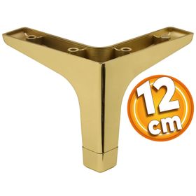 Badem10 Sedef Lüks 12 cm Altın Gold Baza Mobilya Kanepe Sehpa TV Ünitesi Koltuk Ayağı