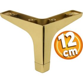 Badem10 Sedef Lüks 12 cm Altın Gold Baza Mobilya Kanepe Sehpa TV Ünitesi Koltuk Ayağı