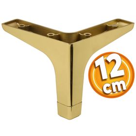 Badem10 Sedef Lüks 12 cm Altın Gold Baza Mobilya Kanepe Sehpa TV Ünitesi Koltuk Ayağı