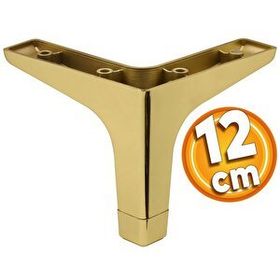 Badem10 Sedef Lüks 12 cm Altın Gold Baza Mobilya Kanepe Sehpa TV Ünitesi Koltuk Ayağı