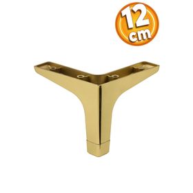 Badem10 Sedef Lüks 12 cm Altın Gold Baza Mobilya Kanepe Sehpa TV Ünitesi Koltuk Ayağı