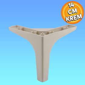 Badem10 Sedef Lüks 14 cm Krem Baza Mobilya Kanepe Sehpa TV Ünitesi Koltuk Ayağı