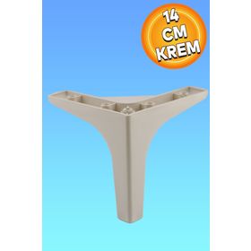 Badem10 Sedef Lüks 14 cm Krem Baza Mobilya Kanepe Sehpa TV Ünitesi Koltuk Ayağı