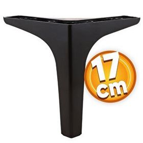 Badem10 Sedef Lüks 17 cm Siyah Baza Mobilya Kanepe Sehpa TV Ünitesi Koltuk Ayağı