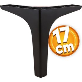 Badem10 Sedef Lüks 17 cm Siyah Baza Mobilya Kanepe Sehpa TV Ünitesi Koltuk Ayağı