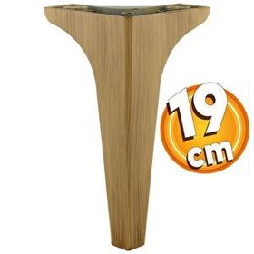 Badem10 Sedef Lüks 19 cm Ahşap Desenli Kahverengi Baza Mobilya Kanepe Sehpa TV Ünitesi Koltuk Ayağı