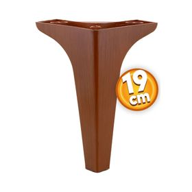 Badem10 Sedef Lüks 19 cm Ahşap Desenli Kahverengi Baza Mobilya Kanepe Sehpa TV Ünitesi Koltuk Ayağı