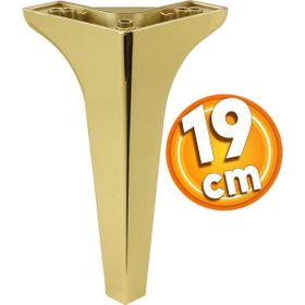 Badem10 Sedef Lüks 19 cm Altın Gold Baza Mobilya Kanepe Sehpa TV Ünitesi Koltuk Ayağı